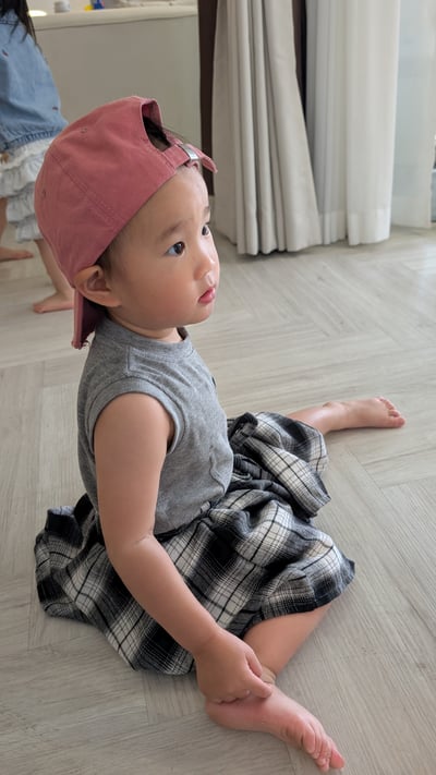 爱心背心不規則褲裙 二件套3