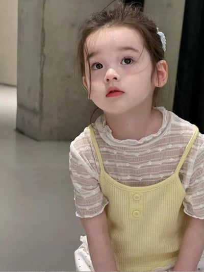 蕾絲上衣+背心兩件套1