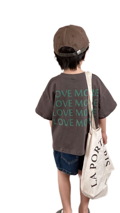 Love more短T (深灰)1