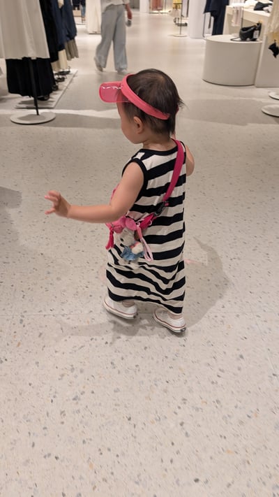 條紋背心A字長洋7