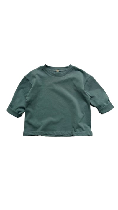 素色百搭長T(灰綠)1