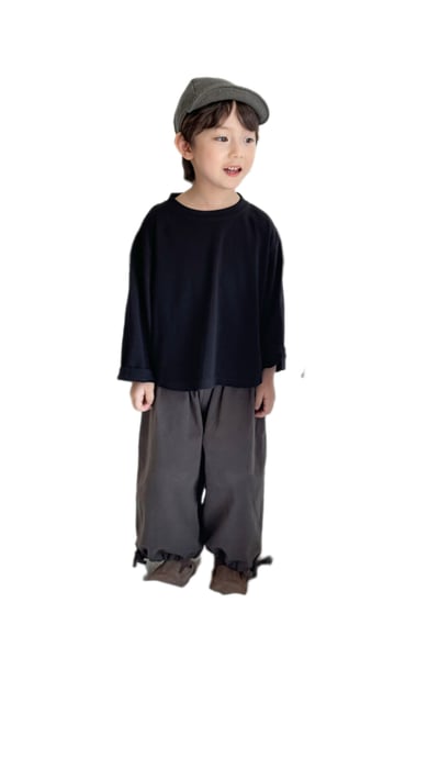 韓版寬鬆不規則上衣(黑/灰)1