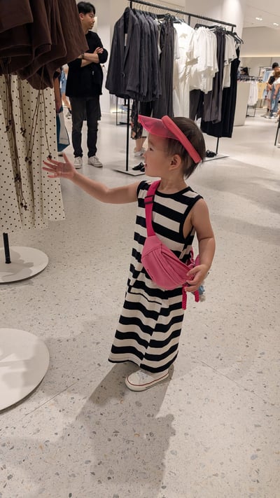 條紋背心A字長洋4