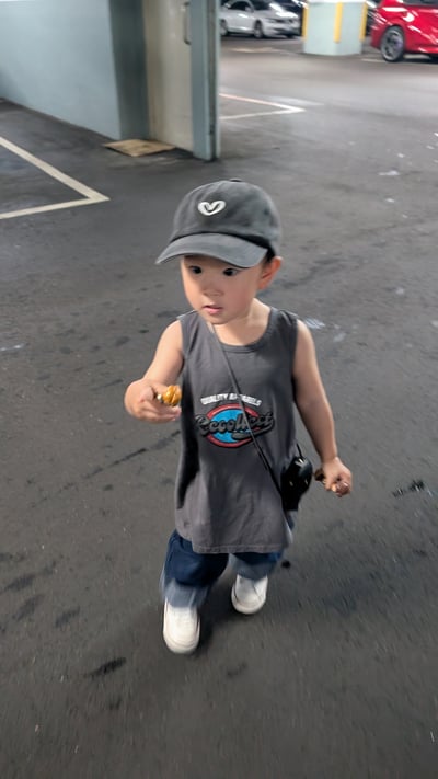 寬鬆印花背心裙3