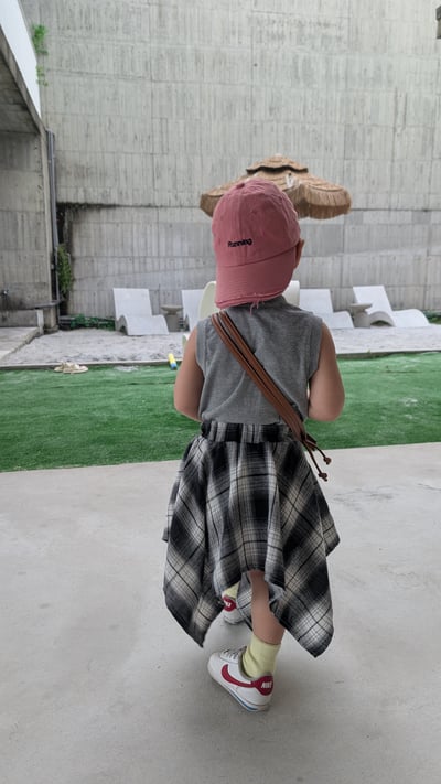 爱心背心不規則褲裙 二件套6