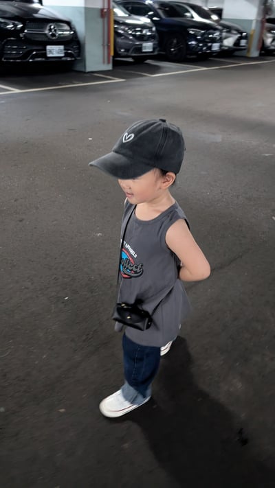 寬鬆印花背心裙4