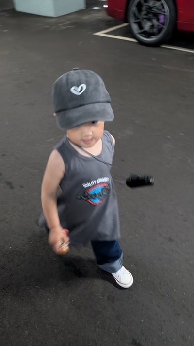 寬鬆印花背心裙5