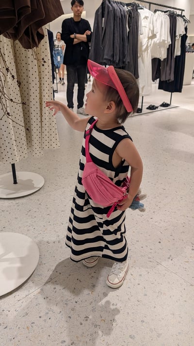 條紋背心A字長洋3