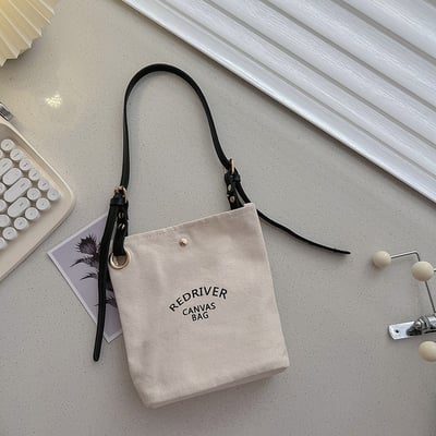 帆布單肩側揹兩用包 (兩色)2