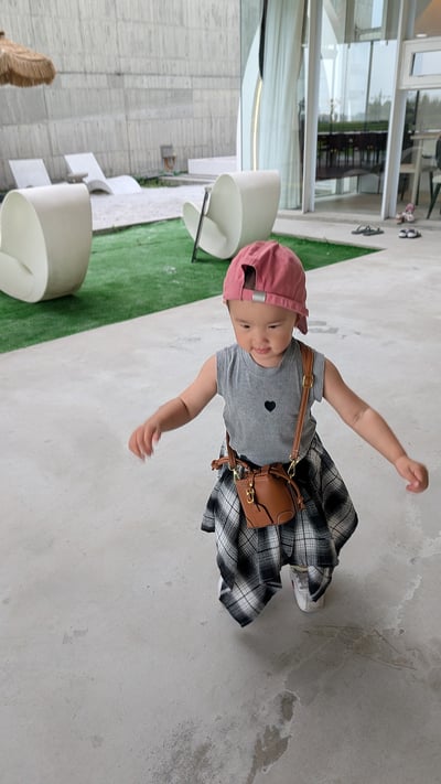 爱心背心不規則褲裙 二件套5