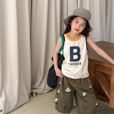 男孩背心 (米/藏青)2