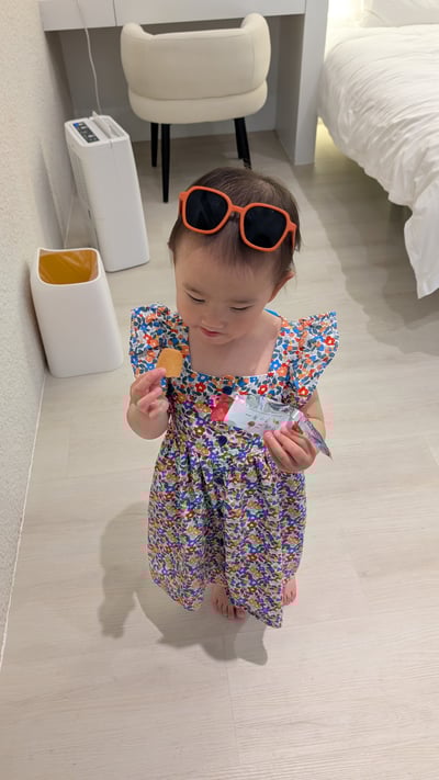 單排扣碎花洋裝7