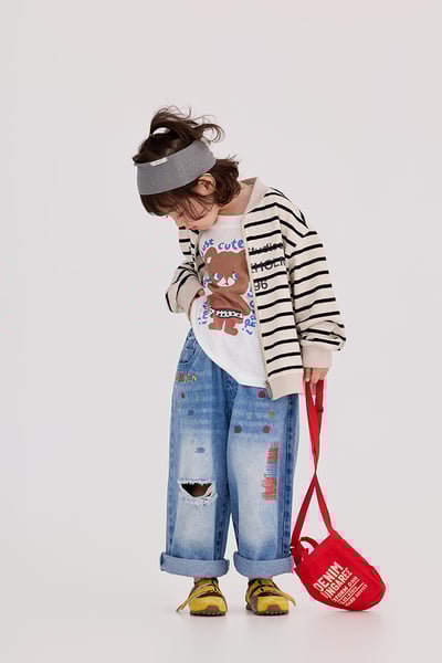 男女童剌鏽牛仔褲3