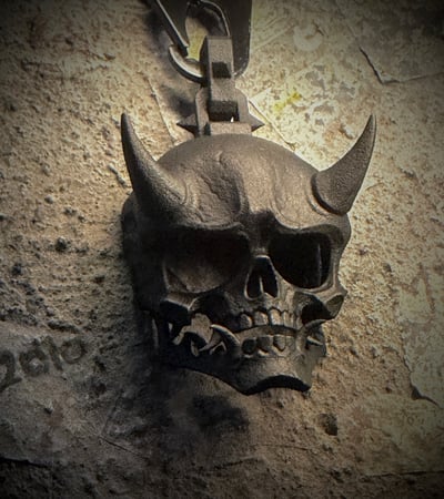 Skullmask nylon keychain3