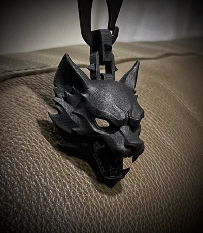 Wolf nylon keychain1
