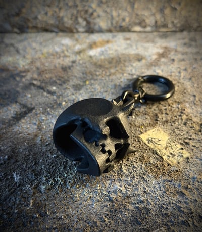 DevilSkull nylon keychain2