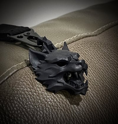 Wolf nylon keychain2