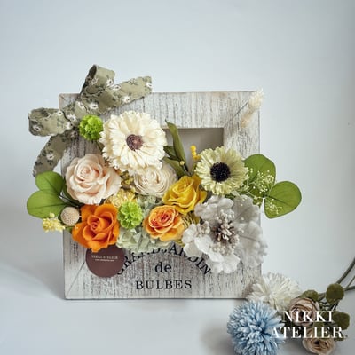 暖陽拾光・永生玫瑰擴香鄉村木框單品課3