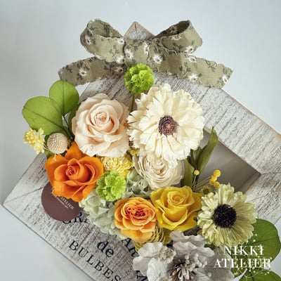 暖陽拾光・永生玫瑰擴香鄉村木框單品課4