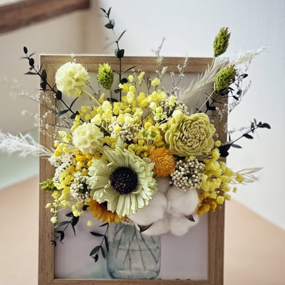 【兩人成行】擴香乾燥花相框單品課(入門課）3