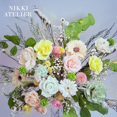 春序花語・永生玫瑰典藏瓶花(大型）2