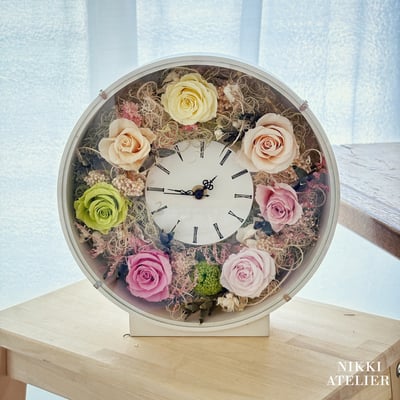 永生玫瑰花鐘單品課1