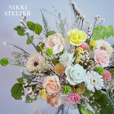 春序花語・永生玫瑰典藏瓶花(大型）4