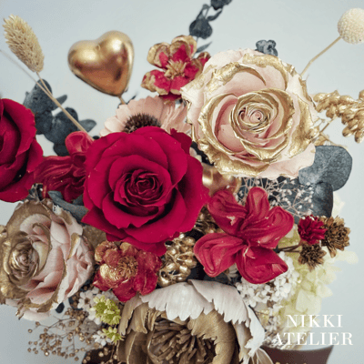 金緋滿堂永生玫瑰盆花(小型）3