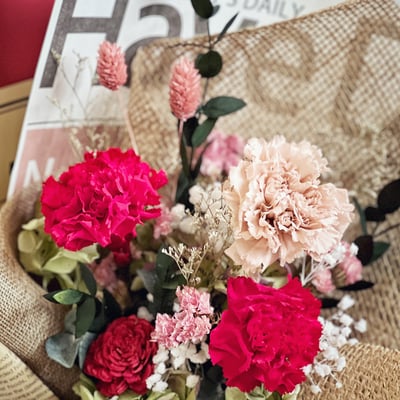 濃情蜜意永生康乃馨花束2