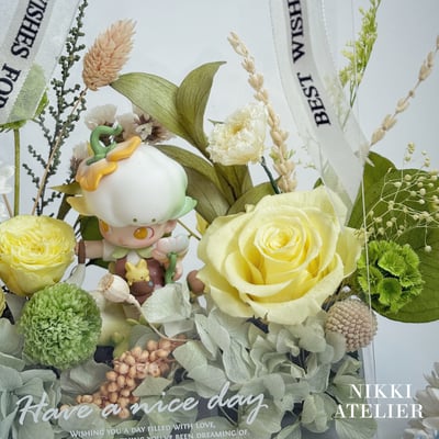 森日微光・永生玫瑰公仔花盒單品課(公仔需自備）2