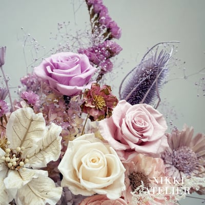 繁星絮語永生玫瑰大型瓶花(客製）5