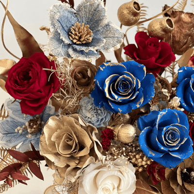 流金年華永生玫瑰盆花(客製)3