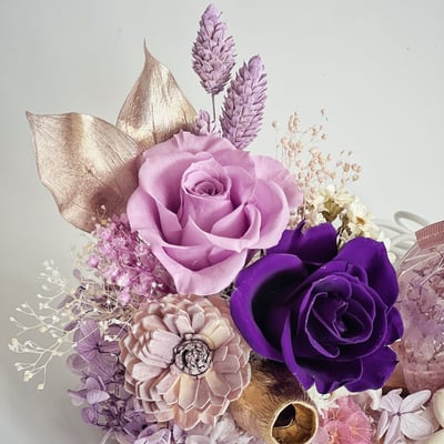 紫醉金迷浮油花水晶燈組2