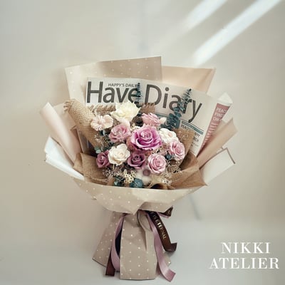 紫情羈絆永生玫瑰花束5