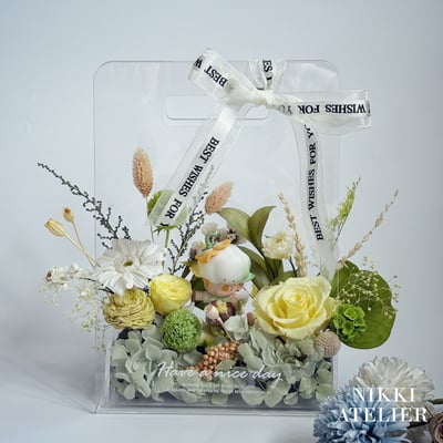 森日微光・永生玫瑰公仔花盒單品課(公仔需自備）1