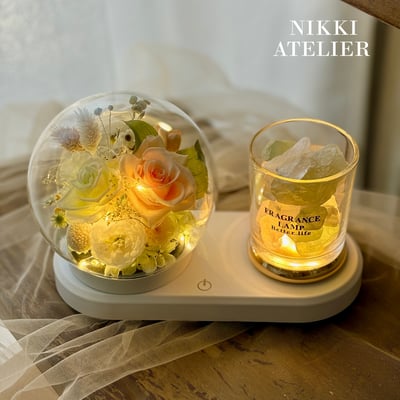 恆愛之光・永生玫瑰藍芽音箱擴香組(預購商品）2