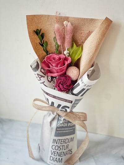 永生玫瑰小花束(各色)1