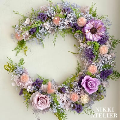 紫漾晴光・永生滿天星月亮花圈1