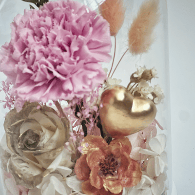 永生康乃馨玻璃盅拍拍燈5