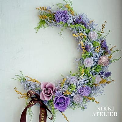 永生玫瑰月亮花環單品課1