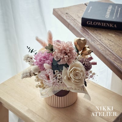 甜柔心意・永生康乃馨小盆花3