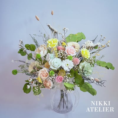 春序花語・永生玫瑰典藏瓶花(大型）1