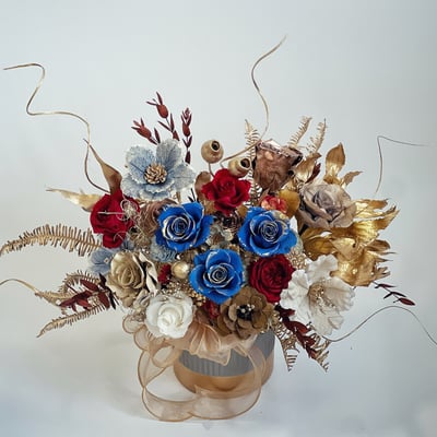 流金年華永生玫瑰盆花(客製)1