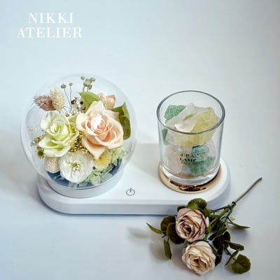 恆愛之光・永生玫瑰藍芽音箱擴香組(預購商品）1