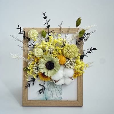 【兩人成行】擴香乾燥花相框單品課(入門課）1