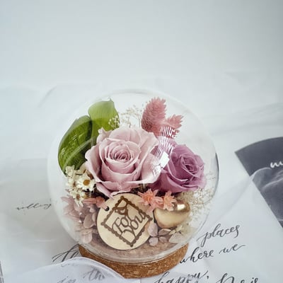 永生玫瑰玻璃球3