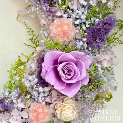 紫漾晴光・永生滿天星月亮花圈3