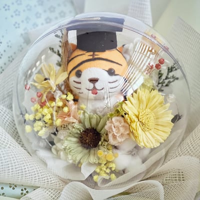 可愛動物造型波波球花束3