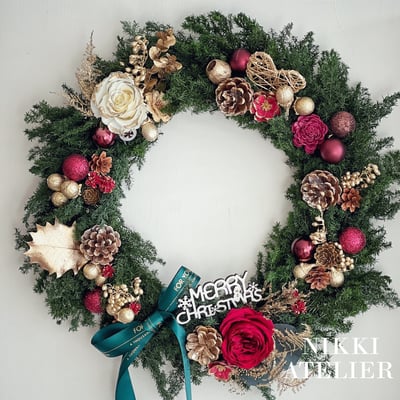 【兩人成團享優惠】永生聖誕花圈單品課(已截止）4