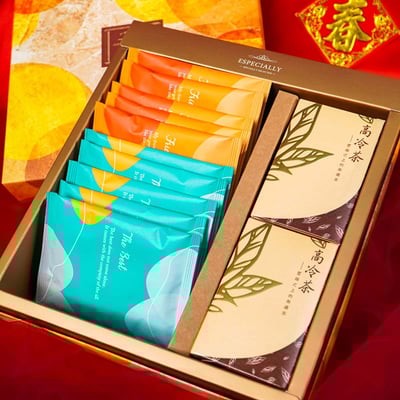 馬躍茶香｜金韻臻藏禮盒 (咖啡茶葉組合)2